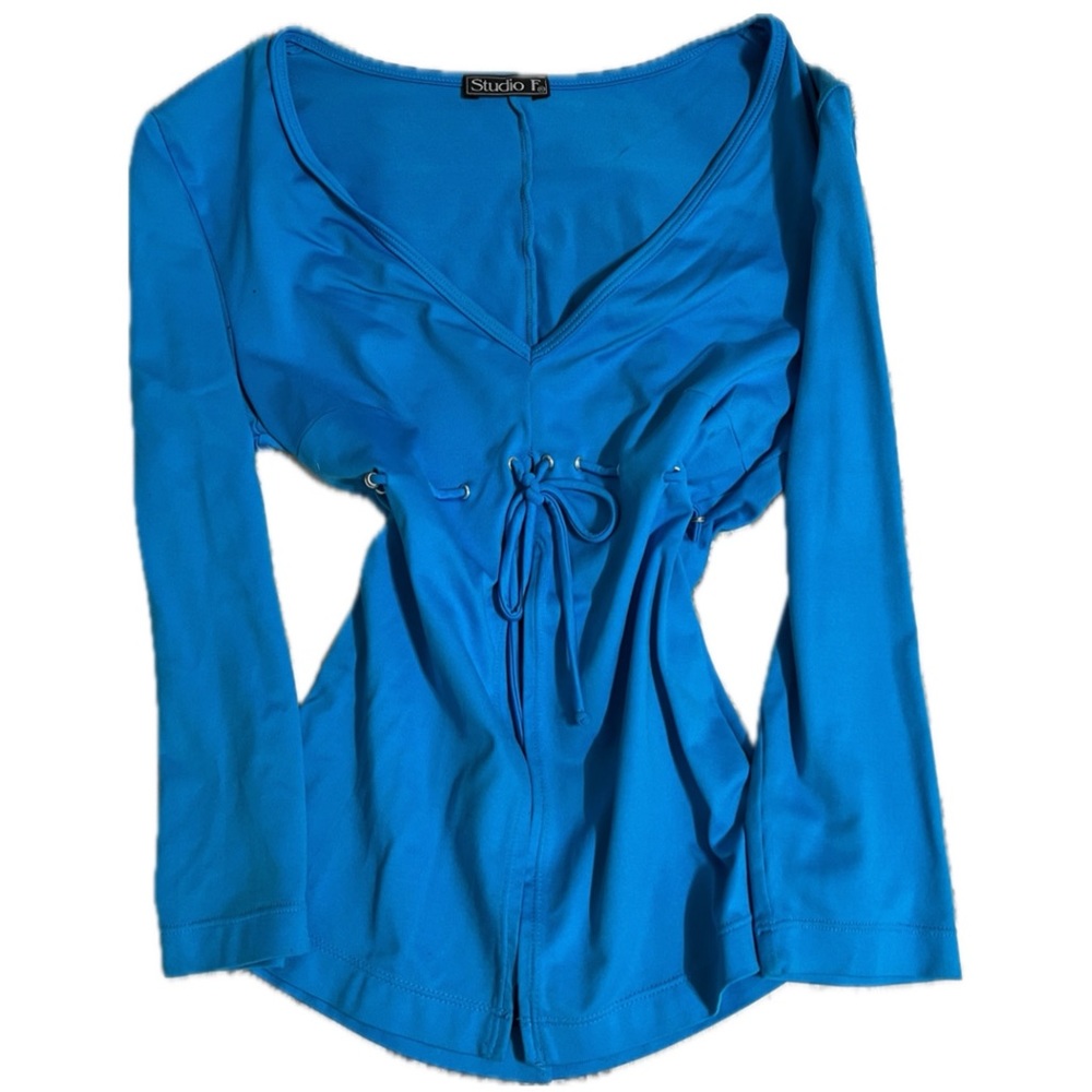 VINTAGE Studio F Blue Top